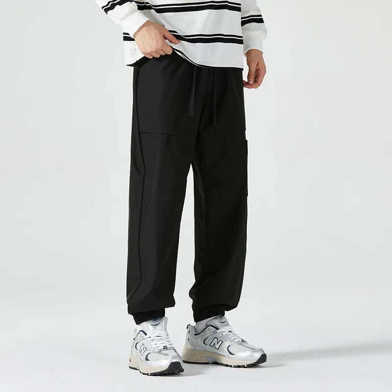 HCHUICHENG Casual Pants Unisex Caramel-5