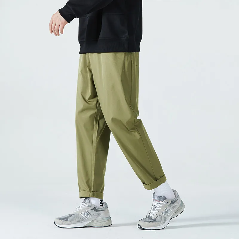 HCHUICHENG Casual Pants Unisex Army Green-18