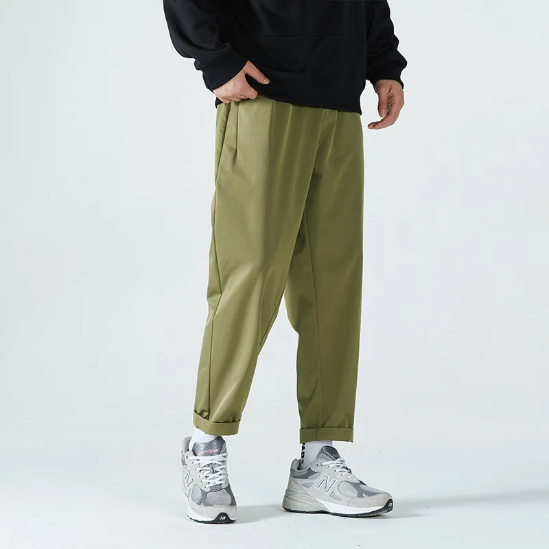 HCHUICHENG Casual Pants Unisex Army Green-20