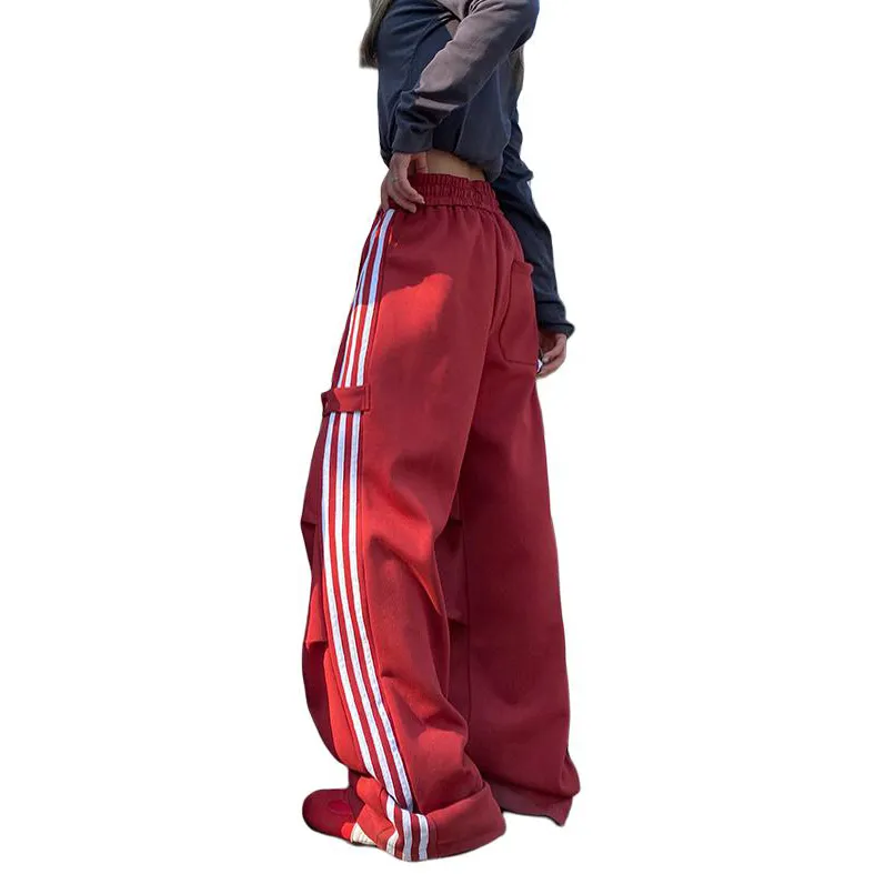 HCHUICHENG Casual Pants Unisex White Heather Gray-13