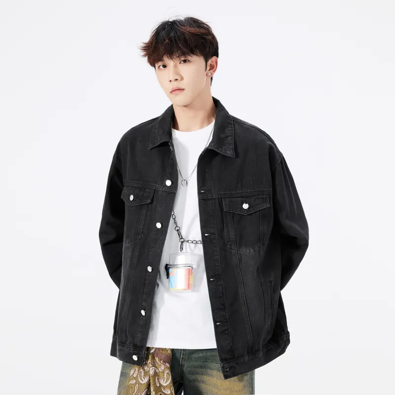 HCHUICHENG Denim Jackets Unisex-14