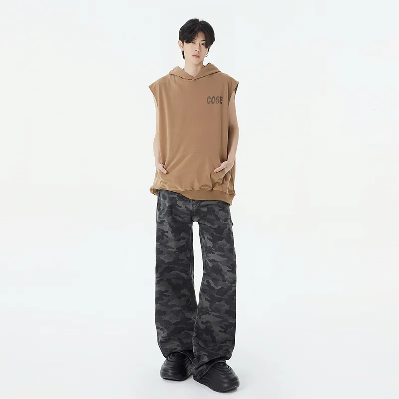 HCHUICHENG Jeans Unisex Camouflage-5