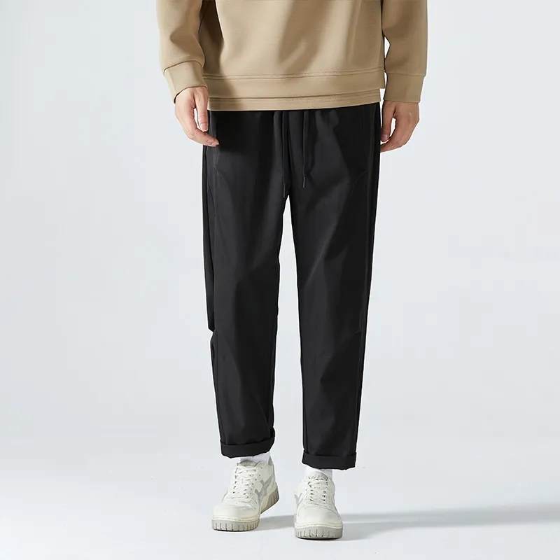 HCHUICHENG Casual Pants Unisex Dark Khaki-2