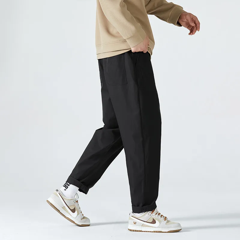 HCHUICHENG Casual Pants Unisex Army Green-4