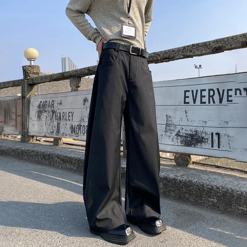 HCHUICHENG Casual Pants Unisex Dark Gray-10