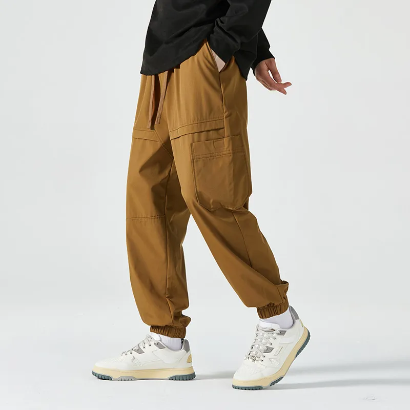 HCHUICHENG Casual Pants Unisex Caramel-20
