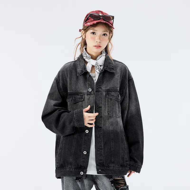 HCHUICHENG Denim Jackets Unisex-23