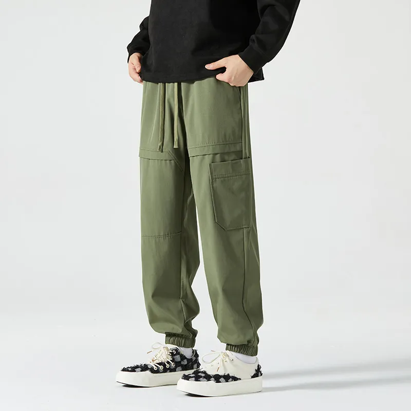 HCHUICHENG Casual Pants Unisex Caramel-10