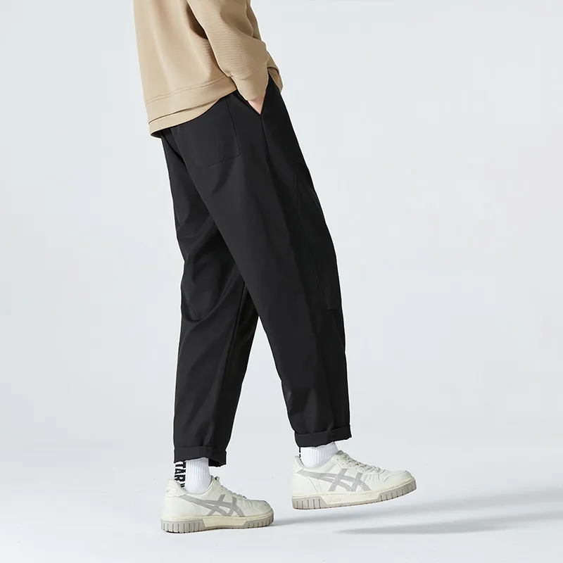 HCHUICHENG Casual Pants Unisex Dark Khaki-5