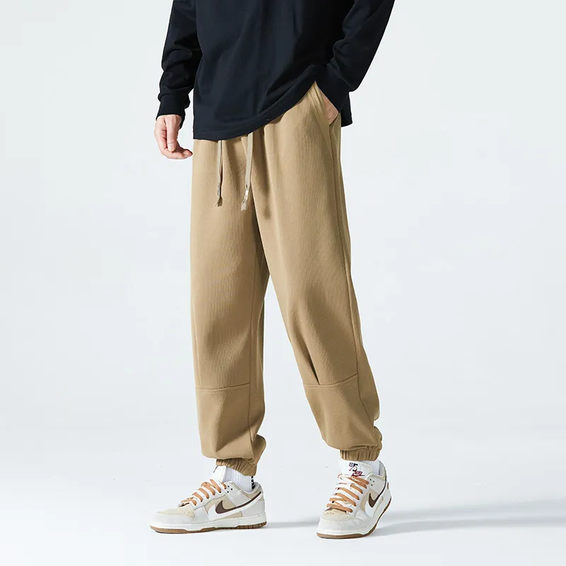 HCHUICHENG Casual Pants Unisex Caramel-12