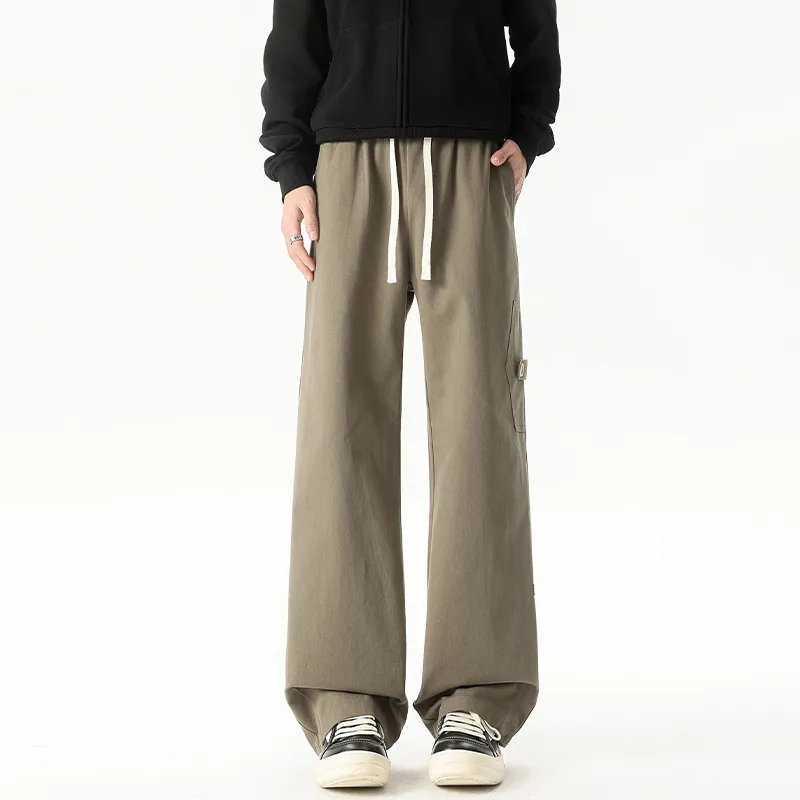 HCHUICHENG Casual Pants Unisex Green-10