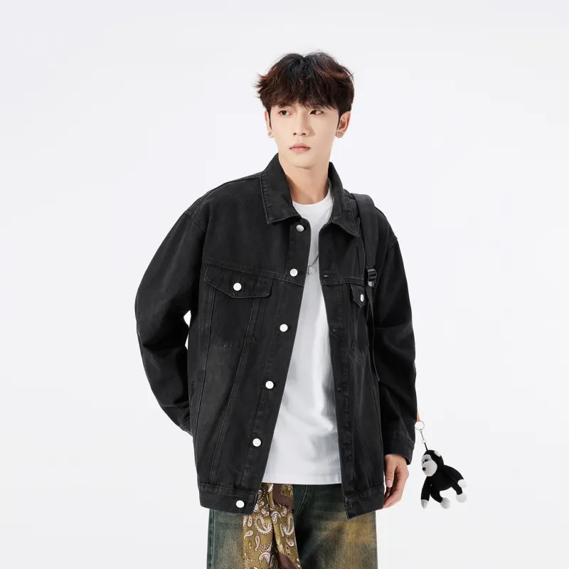 HCHUICHENG Denim Jackets Unisex-15
