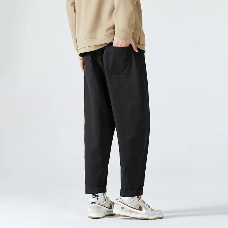 HCHUICHENG Casual Pants Unisex Army Green-5
