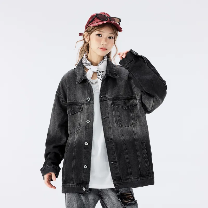 HCHUICHENG Denim Jackets Unisex-24