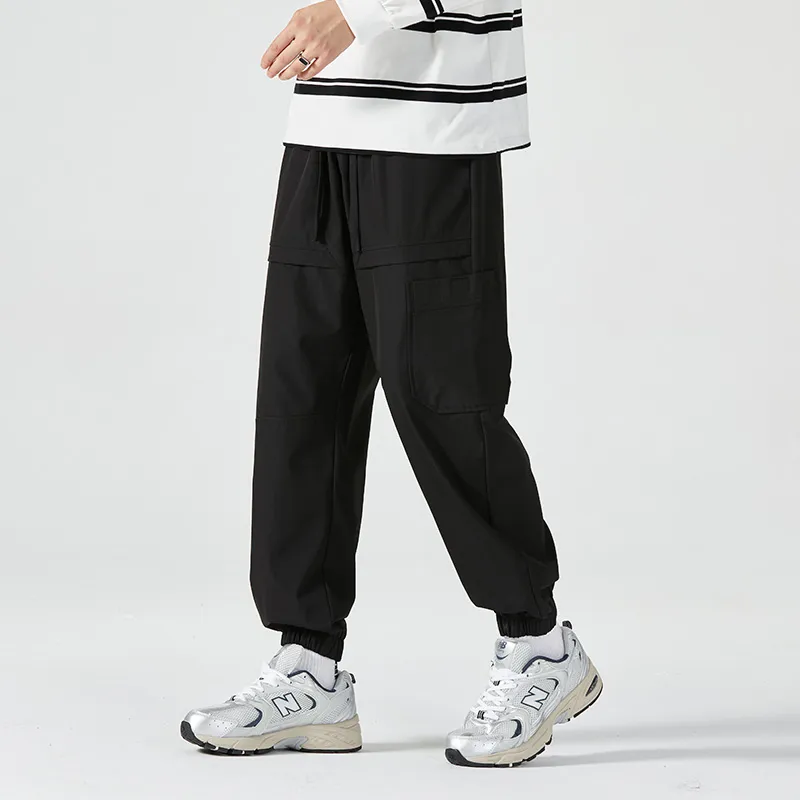 HCHUICHENG Casual Pants Unisex Caramel-4