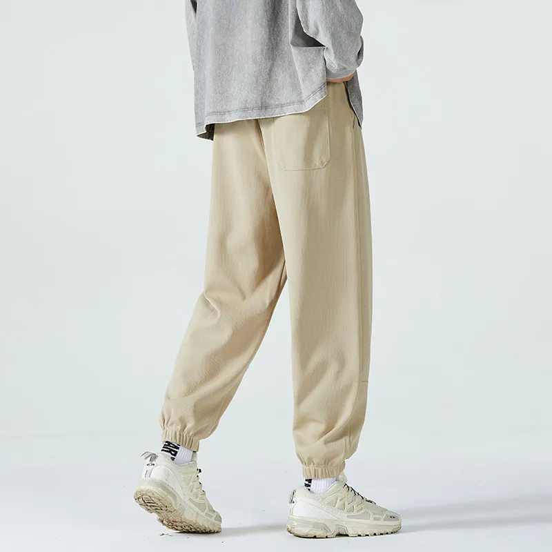 HCHUICHENG Casual Pants Unisex Caramel-19