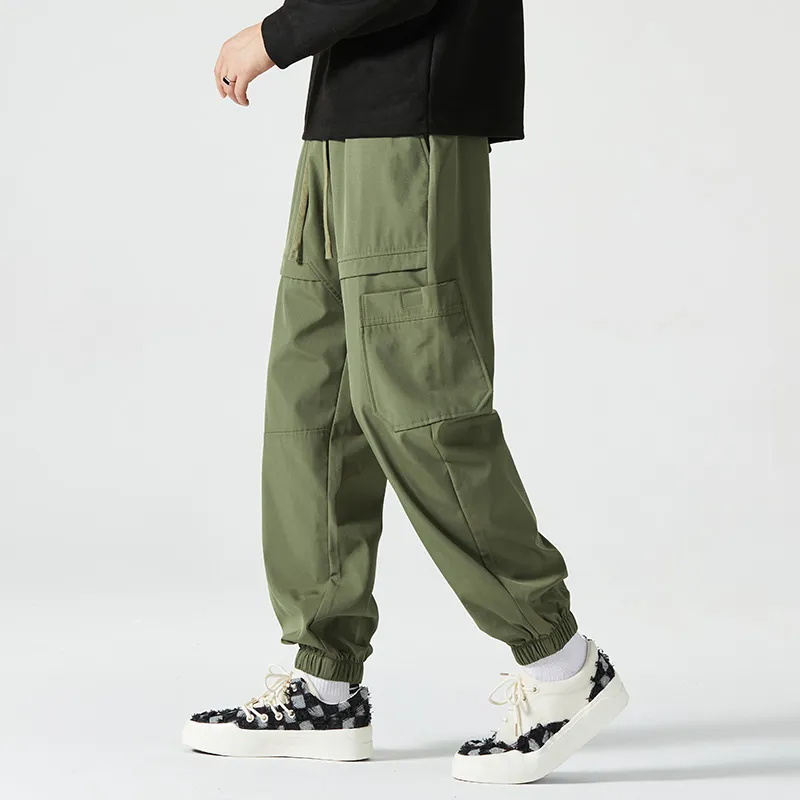 HCHUICHENG Casual Pants Unisex Caramel-13