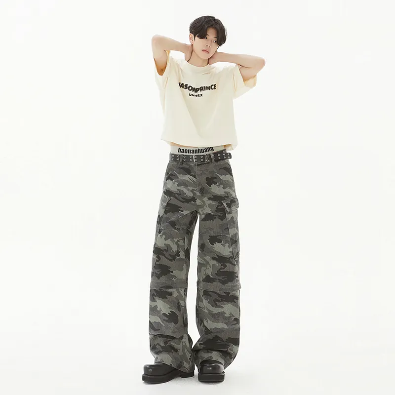HCHUICHENG Cargo Pants Unisex-12