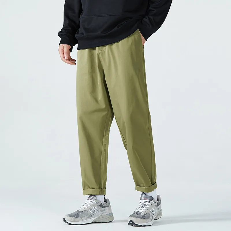 HCHUICHENG Casual Pants Unisex Army Green-17