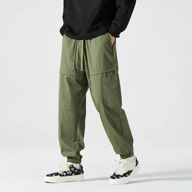 HCHUICHENG Casual Pants Unisex Caramel-11