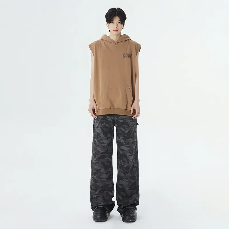 HCHUICHENG Jeans Unisex Camouflage-6