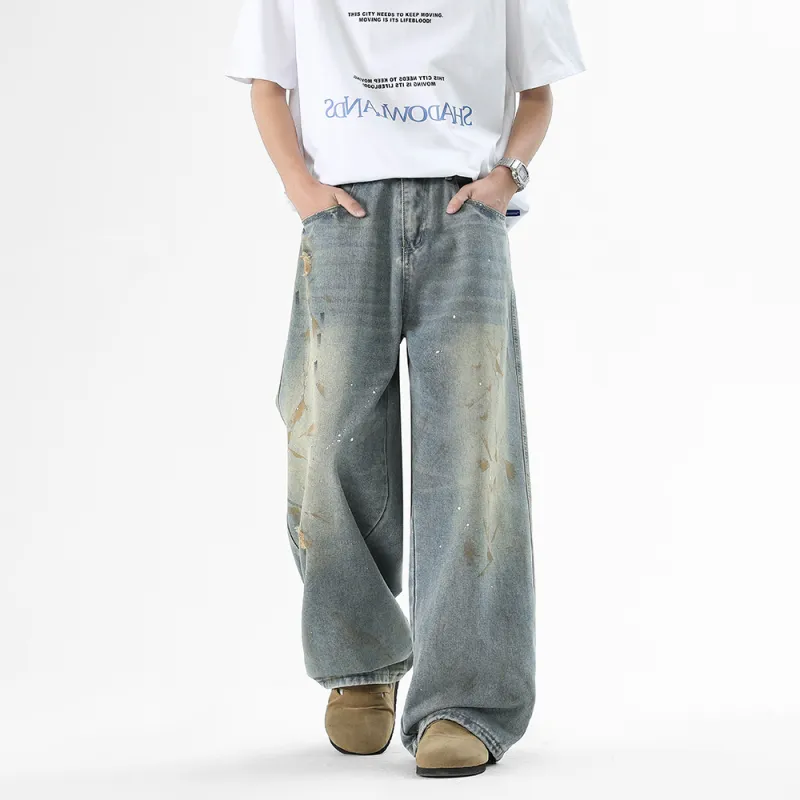 HCHUICHENG Jeans Unisex Light Blue-2