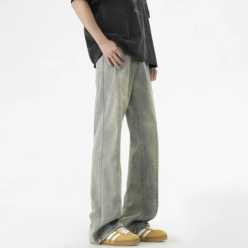 HCHUICHENG Jeans Unisex Washed Color-3