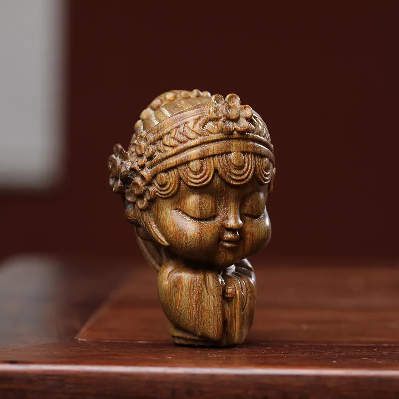 Xianyou Green Sandalwood Wooden Collectibles Unisex-1