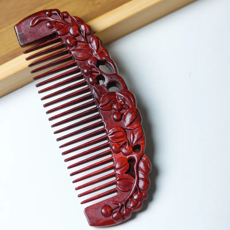 Xianyou Red Rosewood Comb Unisex-2