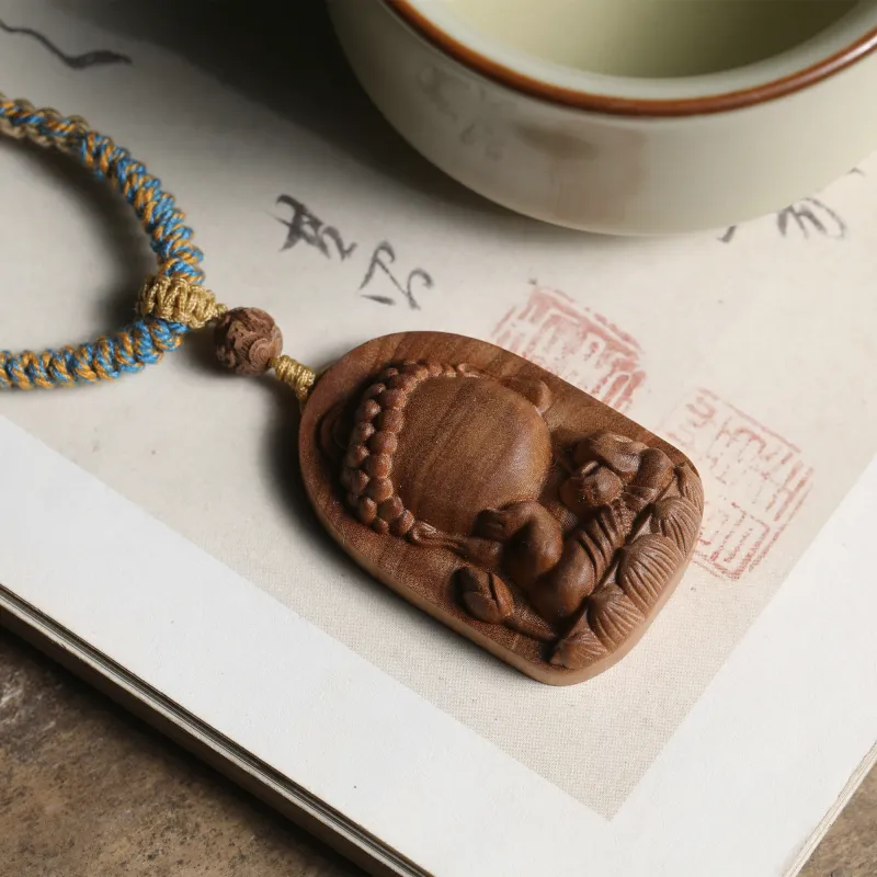 Xianyou Laoshan Sandalwood Pendants Unisex-4