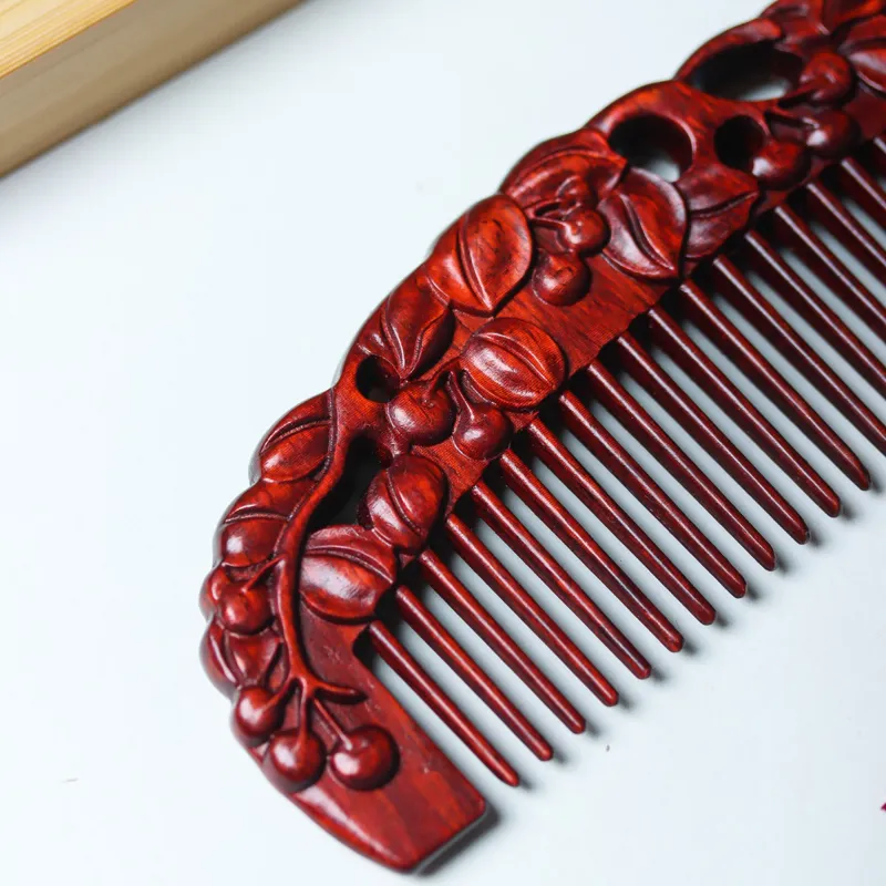 Xianyou Red Rosewood Comb Unisex-3