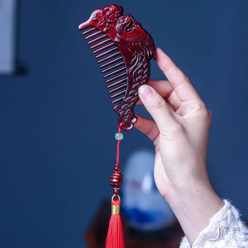 Xianyou Red Rosewood Comb Unisex-1