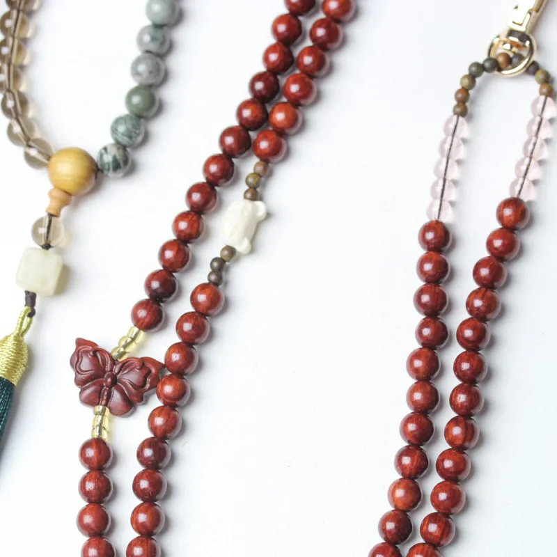 Xianyou Sandalwood Cell Phone Chain Unisex-3