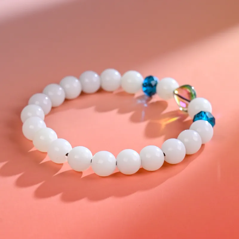 Xianyou White Jade Bodhi Bracelets Unisex-23