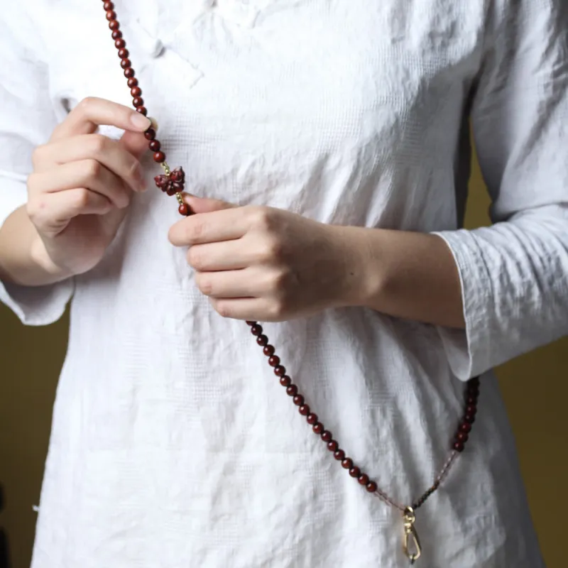Xianyou Sandalwood Cell Phone Chain Unisex-5