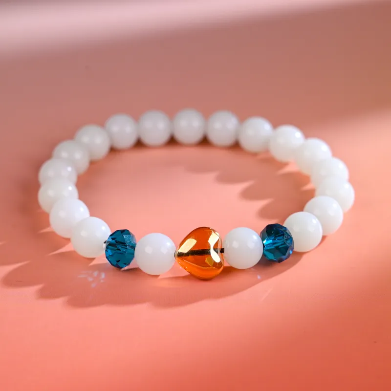 Xianyou White Jade Bodhi Bracelets Unisex-1