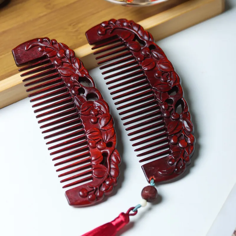 Xianyou Red Rosewood Comb Unisex-1