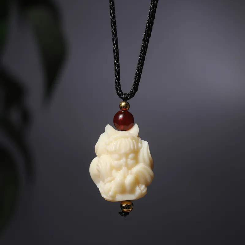 Xianyou Ivory Nut Necklaces Unisex-5