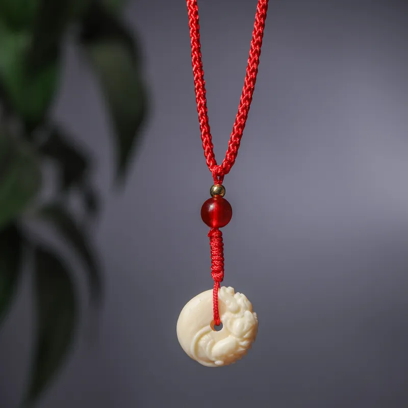 Xianyou Ivory Nut Necklaces Unisex-5