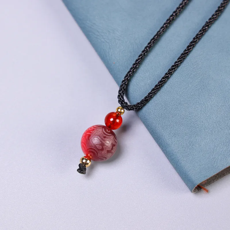 Xianyou White Jade Bodhi Necklaces Unisex-6