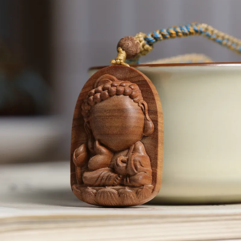 Xianyou Laoshan Sandalwood Pendants Unisex-3