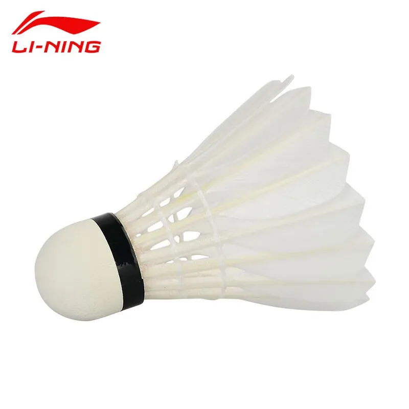 LiNing D3 Duck Feather Shuttlecock 12 Pack Duck Feather Everyday Shuttlecocks-12