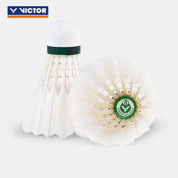 VICTOR Duck Feather Shuttlecock 12 Pack Duck Feather Big Board Duck Feather Training Shuttlecocks-3
