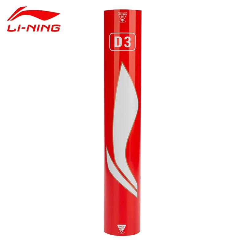 LiNing D3 Duck Feather Shuttlecock 12 Pack Duck Feather Everyday Shuttlecocks-11