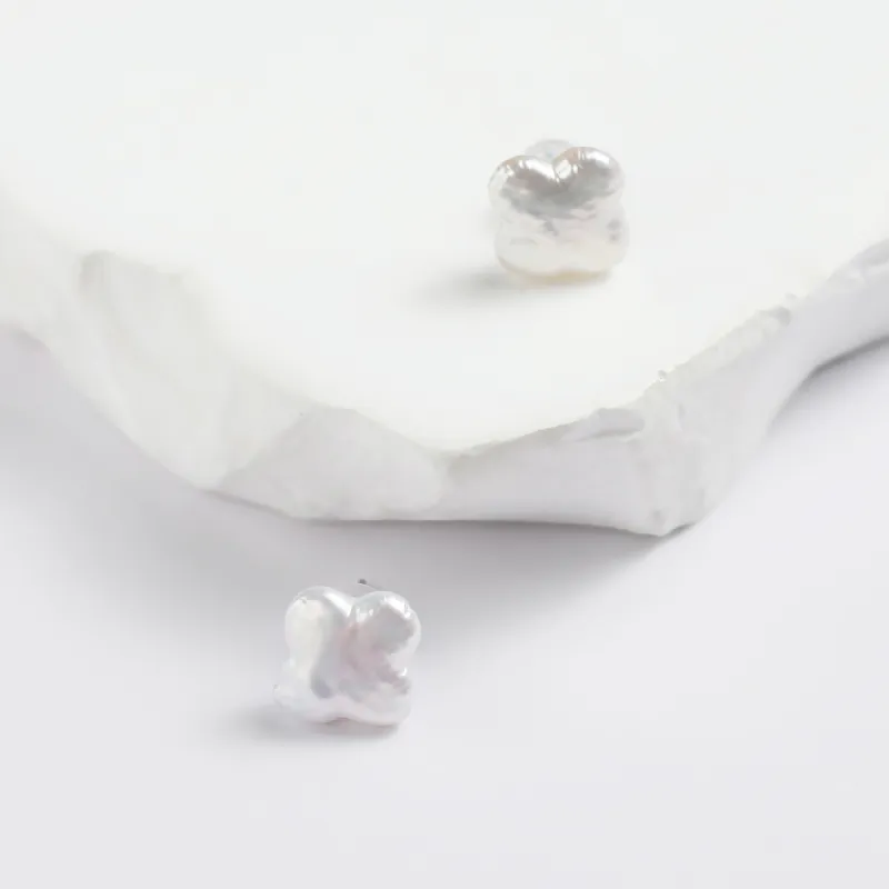 Demi Freshwater Pearl Stud Earrings Women's-5