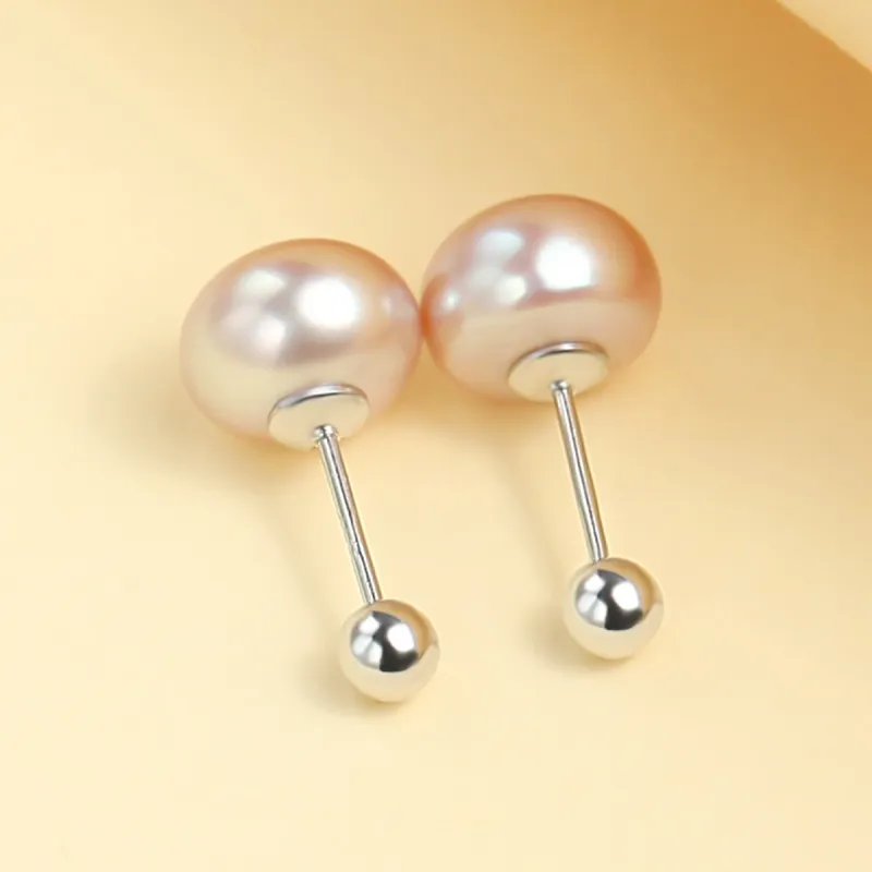 Demi Freshwater Pearl Stud Earrings Women's-11