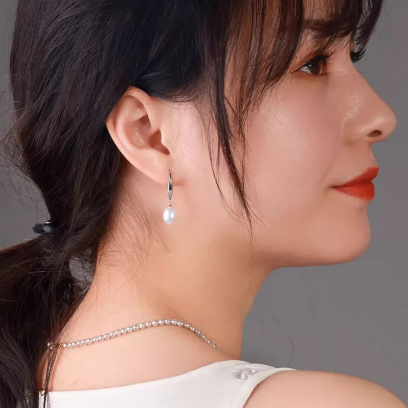 Demi Freshwater Pearl Earrings Women's-5