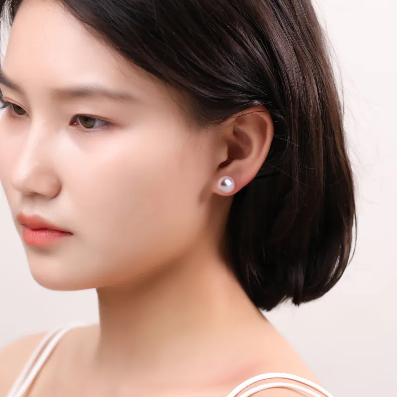 Demi Freshwater Pearl Stud Earrings Women's-8