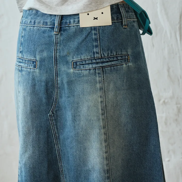 Checkitout Denim Short Skirts Women's-4