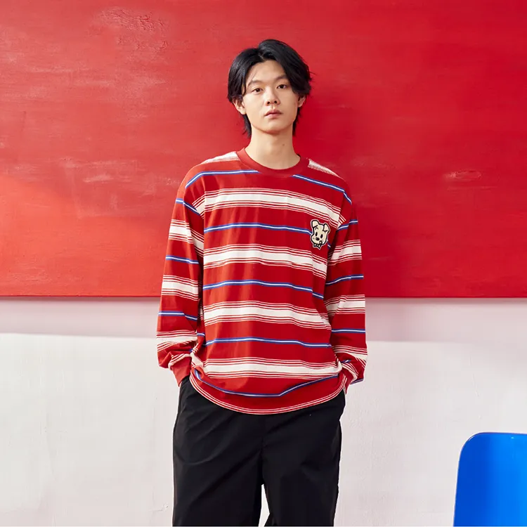 Checkitout x YUANTIANZHI,LIANMINGKUAN Regular T Shirt Unisex Red/White/Blue-4